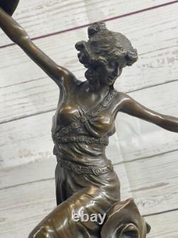 Mesmerizing Oriental Dancer Bronze Sculpture Claire Colinet Art Nouveau Figure