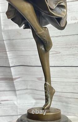 Mesmerizing Oriental Dancer Bronze Sculpture Claire Colinet Art Nouveau Figure