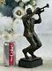 Modern Abstract Bronze Figurine Sculpture Jazz Musician Trumpet For Sale Nr