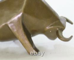 Modern Art Abstract Bull Bronze Figure Botero Statue Sculpture Figure