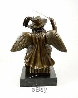 Modern Art Bronze Sculpture Botero Archangel With Hat