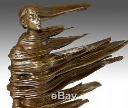 Modern Art Bronze Sculpture Signed Stable Winch Mr. Petit