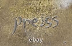 Modern New Abstract Art Nude Woman Girl 100% Bronze Flame Sculpture Preiss