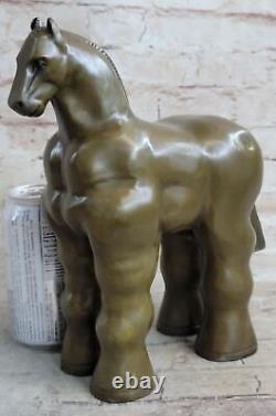 Modern Roman Horse Bronze Figurine by Botero Statue Sculpture Sale