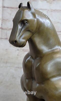 Modern Roman Horse Bronze Figurine by Botero Statue Sculpture Sale