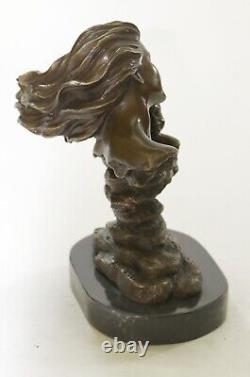 Mother Child Love Bronze Sculpture Made Figure Statue Art Deco