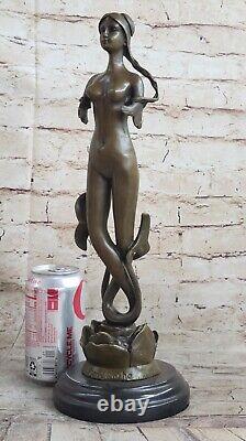 Mythical Art Deco 16' Grand Mermaid Bronze Sculpture Classic Statue Work