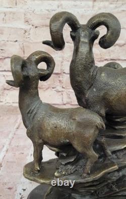 Mythical Shimmering RAM Fauna Bronze Original Animal Art Sculpture