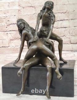 New Bronze Sculpture Chair Art Statue, Female Erotic Woman Quality Decor