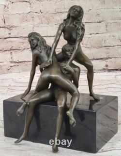 New Bronze Sculpture Chair Art Statue, Female Erotic Woman Quality Decor