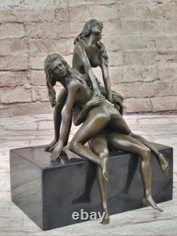 New Bronze Sculpture Chair Art Statue, Female Erotic Woman Quality Decor