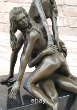 New Bronze Sculpture Chair Art Statue, Female Erotic Woman Quality Decor