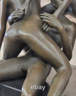 New Bronze Sculpture Chair Art Statue, Female Erotic Woman Quality Decor