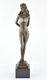 Nude Dancer Sexy Statue Sculpture Art Deco Style Art Nouveau Style Solid Bronze