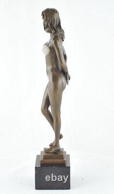 Nude Dancer Sexy Style Art Deco Style Art Nouveau Bronze Massi Statue Sculpture