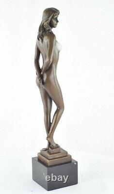 Nude Dancer Sexy Style Art Deco Style Art Nouveau Bronze Massi Statue Sculpture