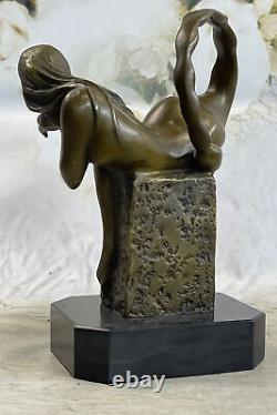 Nude Mermaid Bronze Sculpture Erotic Art Deco Handmade Gift