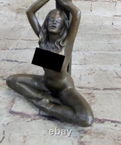 Nude Woman Erotic Bronze Sculpture Statue Art Nouveau
