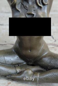 Nude Woman Erotic Bronze Sculpture Statue Art Nouveau