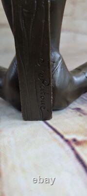 Nude Woman Erotic Bronze Sculpture Statue Art Nouveau