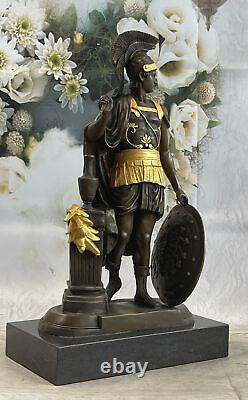 Odysseus Greek Warrior Romain Soldat Signed Bronze Art Sculpture Statue Figure