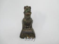 Old Asian Art: Bronze Dragon Sculpture Opium Weight