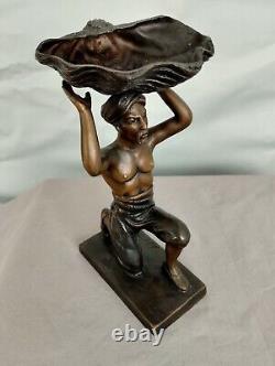 Orientalist bronze sculpture Pocket emptier ring holder
