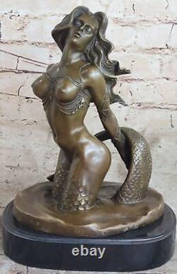 Original Art New Woman Nude Bronze Marble Statue Sculpture Marble Gift Art