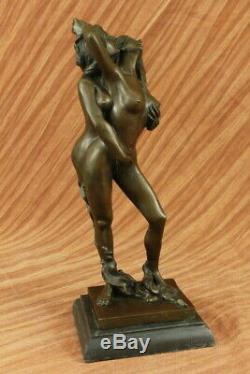 Original Mavchi Sweet Erotic Nothing Lesbian Lovers Art Bronze Statue Sculpture