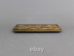 PEGGY GOLDSTEIN bronze sculpture, Vintage 1990s, Abstract signed American art