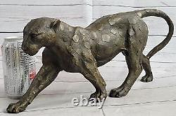 Panther Walking by Rembrandt Bugatti, Super Art Deco Bronze Sculpture Art
