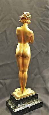 Paul Philippe, The Nude, English Art Style New Bronze Dore Sculpture, Ca