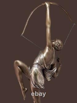 Pierre Le Faguays Diana the Huntress Bronze Art Deco