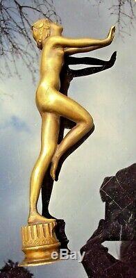 Pretty Bronze Art Deco The Dance Of Serge Zelikson (1890-1966)