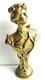 Rare Bronze Sculpture Art Nouveau Jugendstil, Seal Woman With Mistletoe