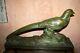 Rare Sculpture Art Deco 1930 Signed R. Pollin Patinated Bronze Terracotta Pheasant