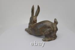 Rabbit Hare Animal Sculpture Hunting Style Art Deco Art Nouveau
