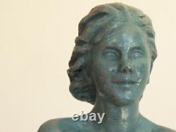 Randa H35/p20/l25cm Statue Sculpture Terracotta Art Of Nu Design Bronze Color
