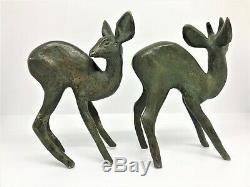 Raoh Schorr Pair Of Fawn Bronze Art Deco (royal Doulton)