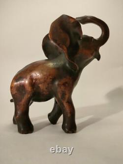 Rare Bronze Animalier Art Deco Elephant Sculpture Stamp 1920-1930