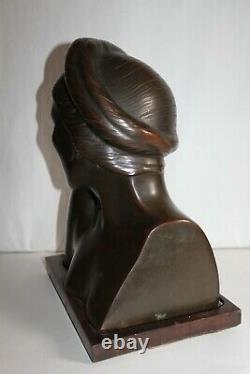 Rare Bronze Art Deco Tonkinoise Emile Boudon Workshop Hoang Xuan Lan 1930