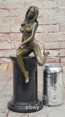 Rare Bronze Sculpture of an Original Nude Woman, Exotic Work of Art