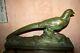 Rare Sculpture Art Deco 1930 Pheasant Signed R. Pollin Terracotta Patina Bronze