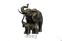 Rembrandt Bugatti Art Deco Elephant Bronze Sculpture Cubism Wild Life Statue Lrg