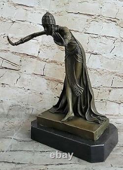 Russian Art Deco Dancers Bronze Statue Demetre Chiparus Nouveau Sculpture Art Nr