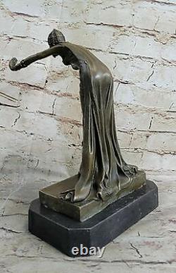 Russian Art Deco Dancers Bronze Statue Demetre Chiparus Nouveau Sculpture Art Nr