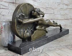 S's Birthday Gift Bronze Art Deco Sculpture Female Body by Gennarelli
