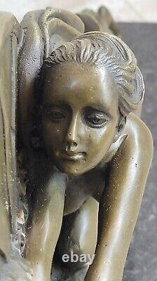 S's Birthday Gift Bronze Art Deco Sculpture Female Body by Gennarelli