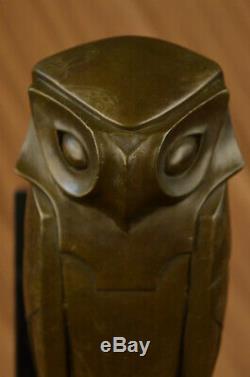 Salvador Dali Abstract Modern Art Owl Bronze Sculpture Marble Statue