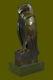 Salvador Dali Abstract Modern Art Owl Bronze Sculpture Marble Statue Lrg
